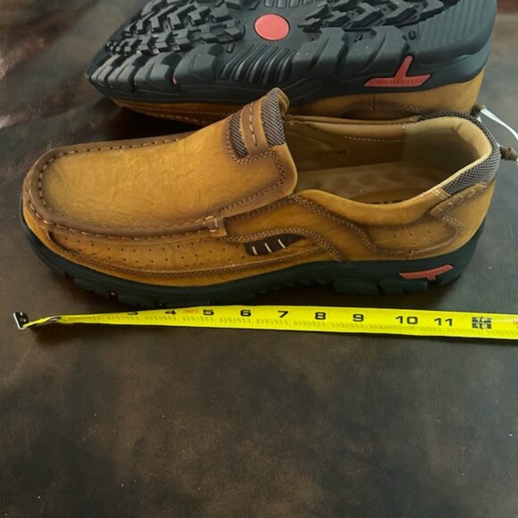 New Men’s Mostelo Brown Slip On Casual Outdoor Hiking Shoes Loafers - Picture 12 of 16